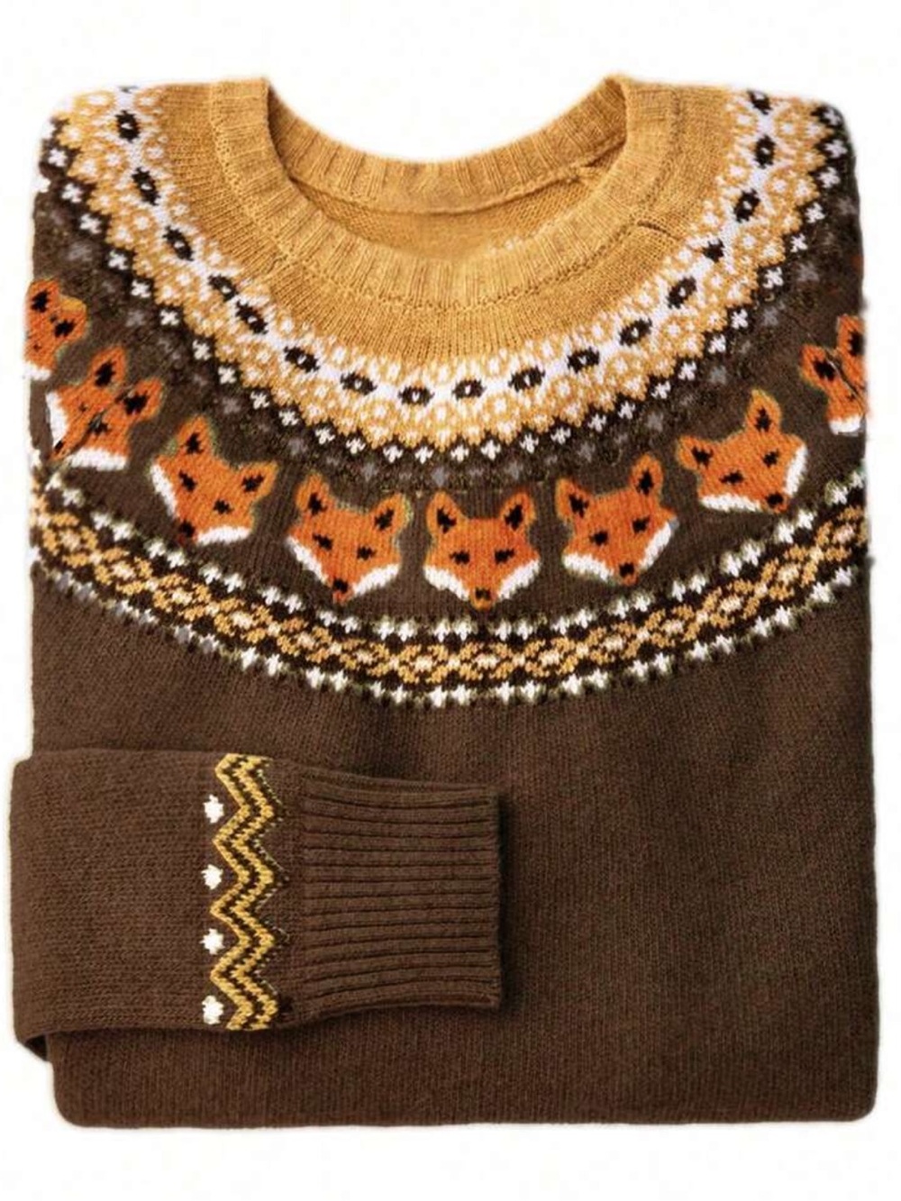 SOFT Fox 🦊 Fair Isle Sweater - Picture 1 of 2